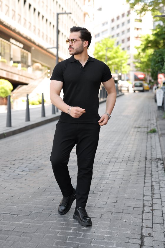 Erkek Kısa Kollu Yakalı Tişört (171647)