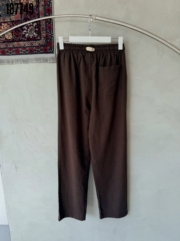 Erkek İthal Yıkamalı Keten Pantolon