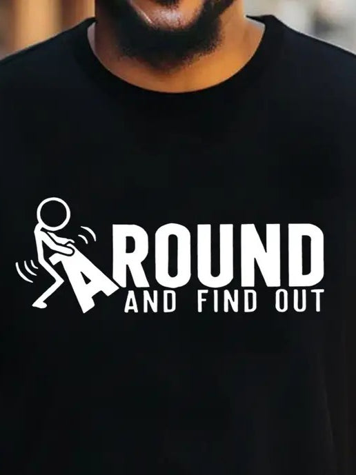 Erkek Around Baskılı Süprem T-shirt (158349)
