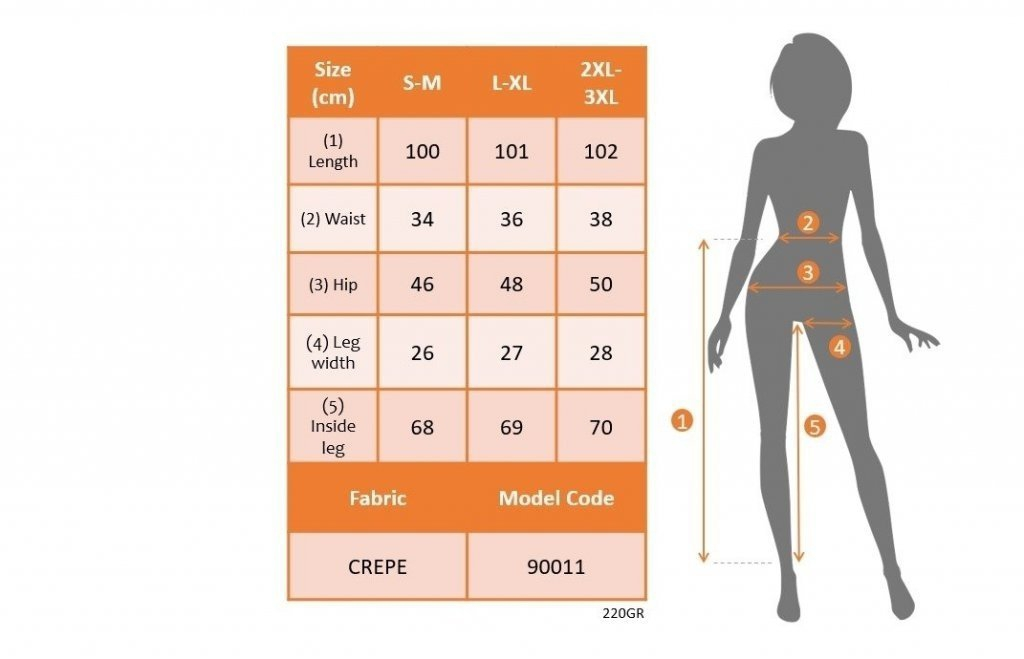 Kadın üste Oturan Paçası Bilek üzerinde Biten Atlas Kumaş Pantolon 36 (S) - 48 (4XL) (113933)