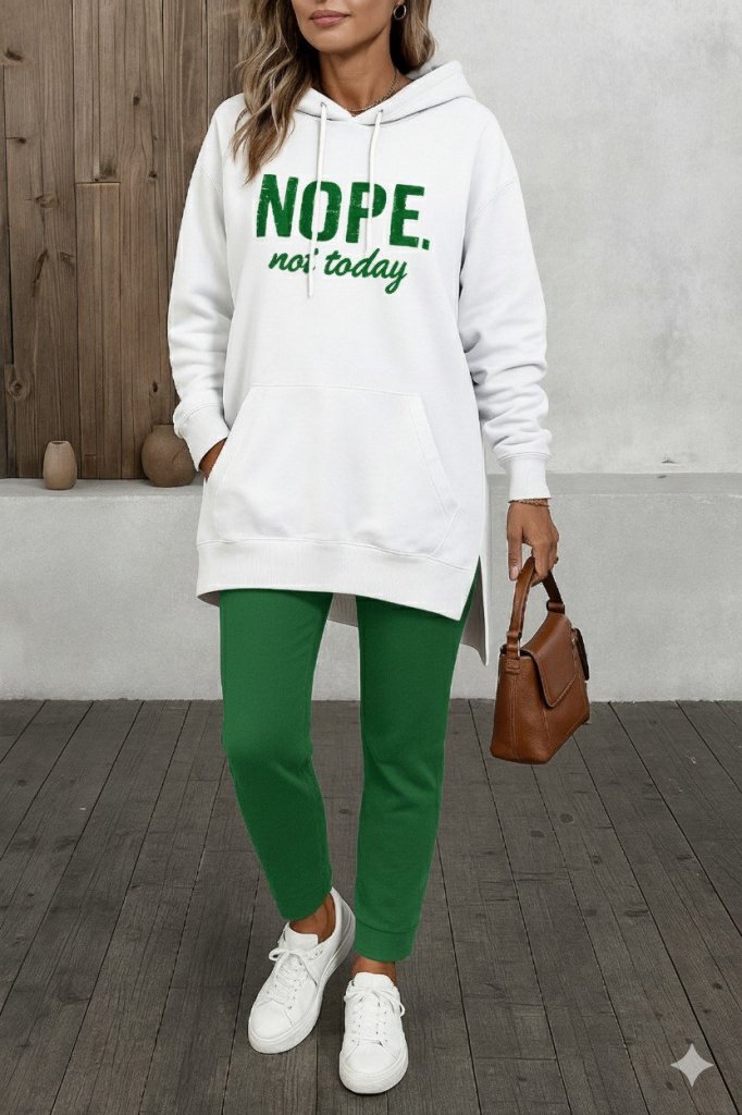 Kadın Uzun Kollu Kapşonlu Bağcıklı Viskon Iki Iplik Sweat (175675)