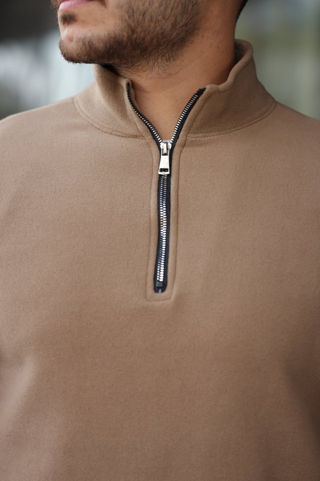Erkek Zip Yaka Polar Sweat (173914)