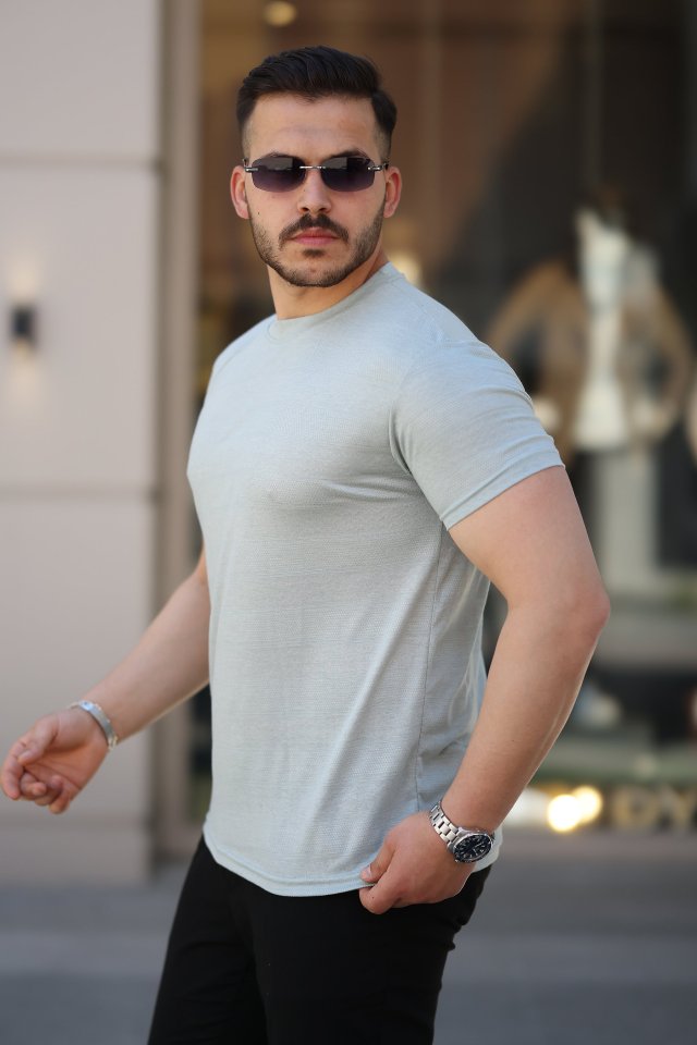 Erkek Mini Jakarlı Kısa Kollu T-shirt (161227)