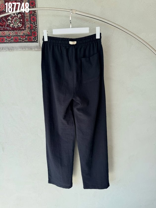 Erkek İthal Yıkamalı Keten Pantolon