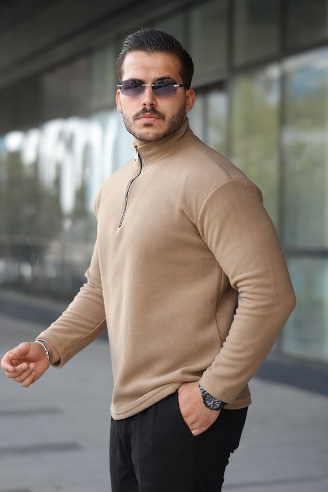 Erkek Zip Yaka Polar Sweat (173914)