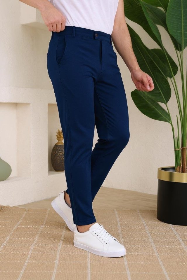 Erkek Slim Fit Dilli Kumaş Pantolon (165778)