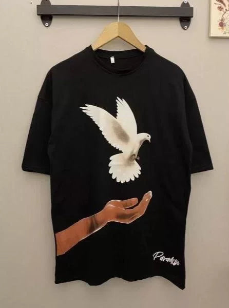 Dijital Baskılı T-Shirt - Siyah (92748)