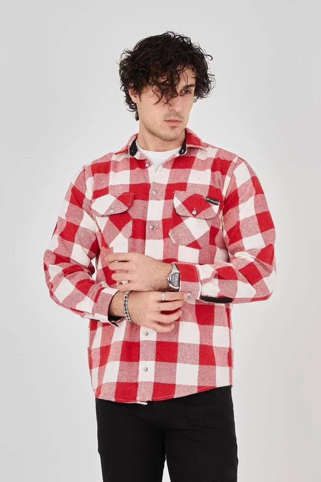 Erkek Oduncu Gömlek - Pembe (93083)