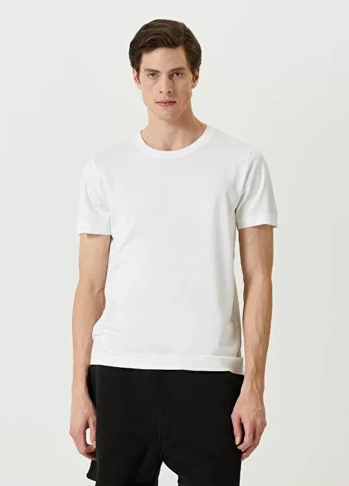 Unisex Basic Bisiklet Yaka Regular T-Shirt - Beyaz (94825)