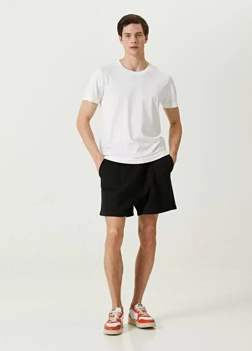 Unisex Basic Bisiklet Yaka Regular T-Shirt - Beyaz (94825)