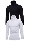 2 Adet Unisex Kaşkorse Boğazlı Full Likralı Fitilli Body Kazak (126614)