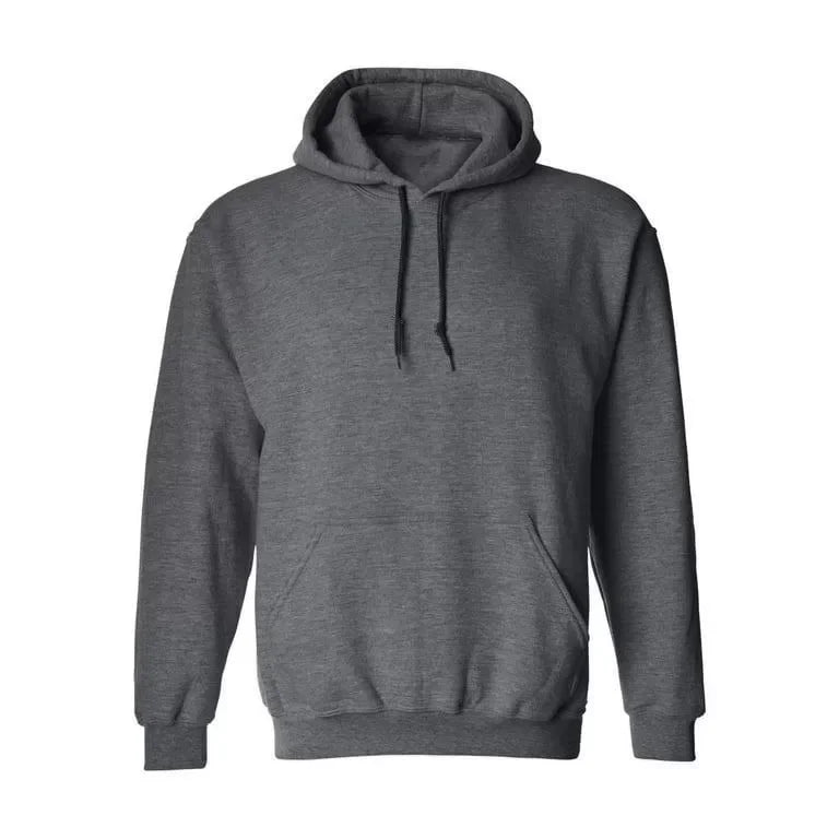 Erkek Uzun Kol Kapşonlu Basic Sweatshirt Hoodie - Füme (127781)