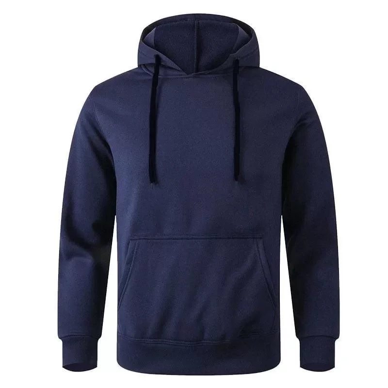 Erkek Uzun Kol Kapşonlu Basic Sweatshirt Hoodie - Lacivert (127782)