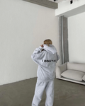 Nakış İşlemeli Üç İplik Sweat Takım- Gri (138711)