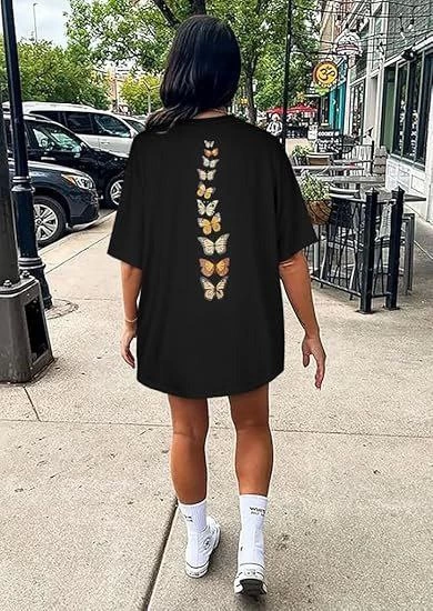 Bisiklet Yaka Baskılı T-shirt - Siyah (142453)
