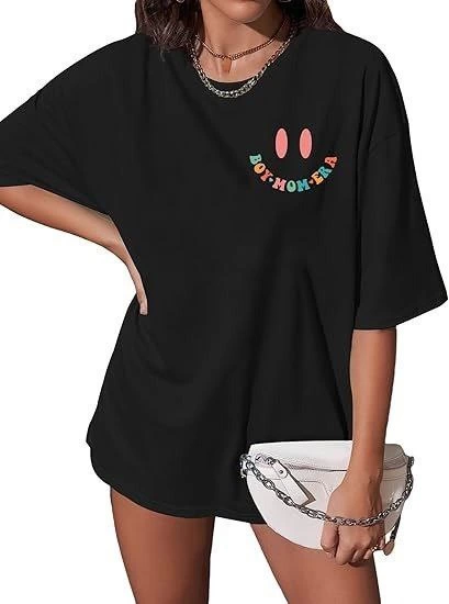 Bisiklet Yaka Kısa Kol Baskılı T-shirt - Siyah (142484)