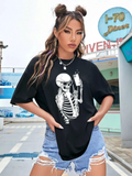 Baskılı T-shirt - Siyah (144673)