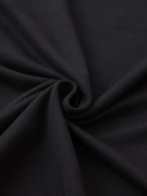 Baskılı Oversize Bisiklet Yaka T-shirt - Siyah (158823)