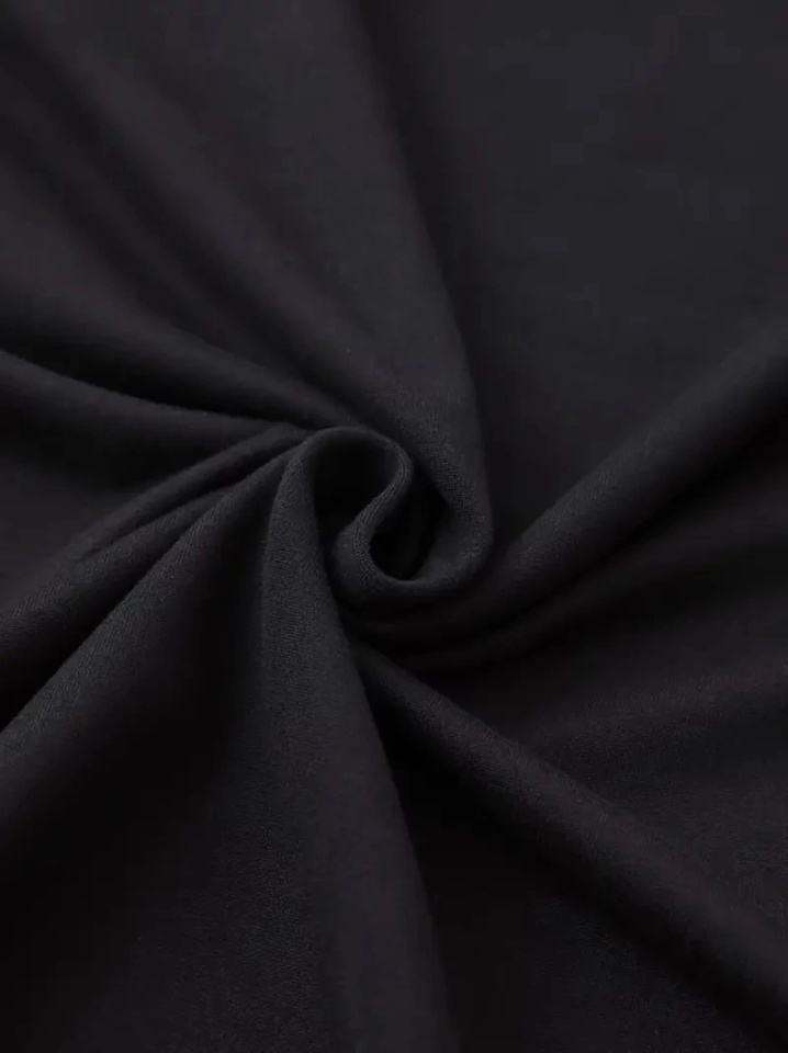 Baskılı Oversize Bisiklet Yaka T-shirt - Siyah (158833)