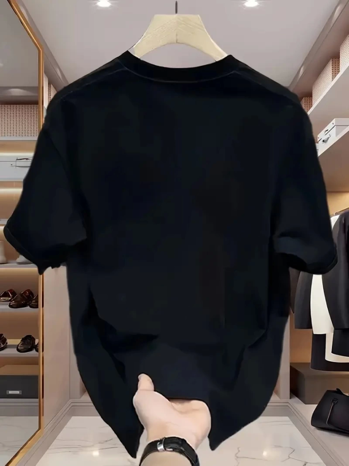 Baskılı Oversize Bisiklet Yaka T-shirt - Beyaz (158940)