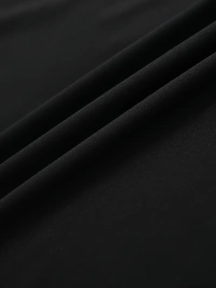 Baskılı Oversize Bisiklet Yaka T-shirt - Siyah (158978)