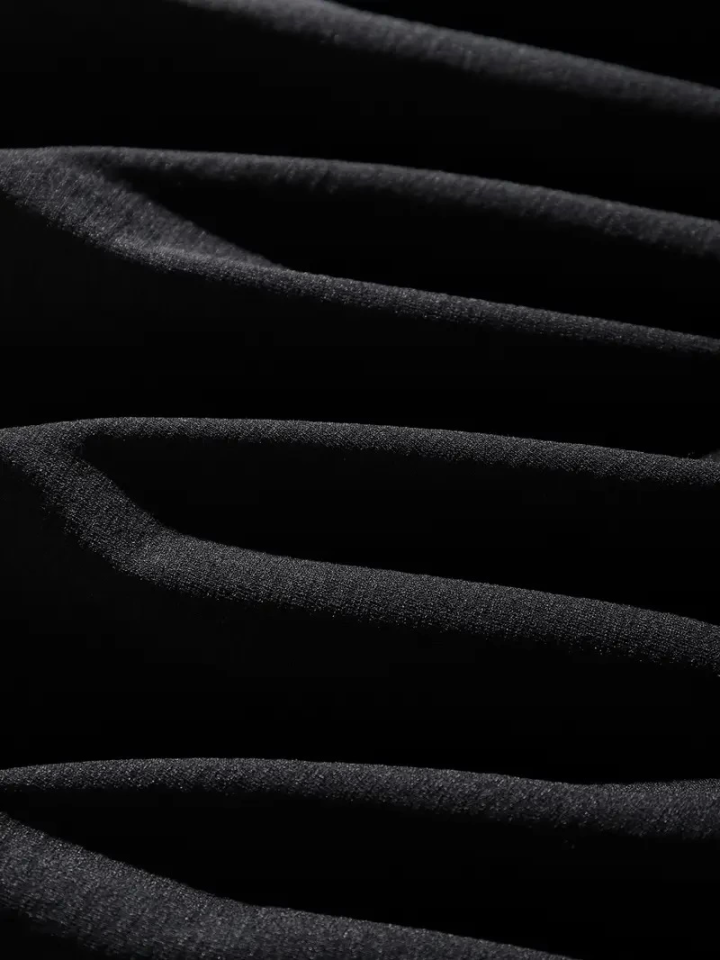 Erkek Dağ Grafikli Tişört, Yaz Için Büyük Beden Rahat T-shirt - Siyah (159034)
