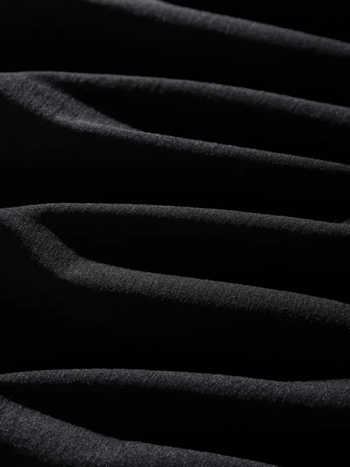 Erkek Dağ Grafikli Tişört, Yaz Için Büyük Beden Rahat T-shirt - Siyah (159034)