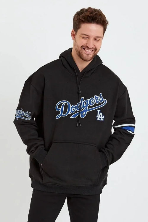 Erkek Baskılı Kapşonlu Üç Iplik Oversize Sweatshirt - Siyah (180312)