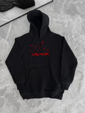 Kışlık Uzun Kol Kapüşonlu SweatShirt - Siyah (181300)