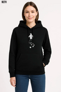 Nihilist Penguen Temalı Oversize Kapüşonlu Sweatshirt Siyah (182711)