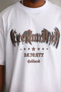 Erkek Baskılı T-Shirt Kısa Kol Bisiklet Yaka Regular Fit Rahat Kalıp Günlük Tişört - Beyaz (185500)