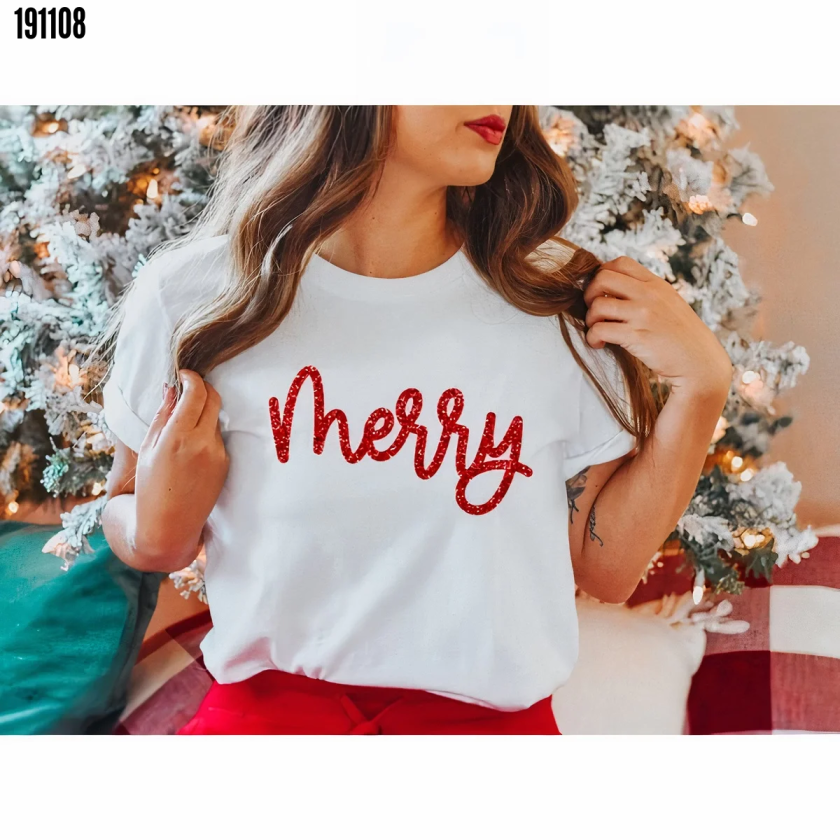 Yılbaşı Merry Christmas Baskılı Kısa Kollu Oversize Bisiklet Yaka Tshirt Beyaz