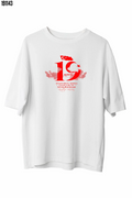 19 Mayıs Atatürk Temalı Gençlik ve Spor Bayramı Bisiklet Yaka Tshirt Beyaz