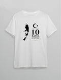 10 Kasım Atatürk Anma Günü Silüet Baskılı Oversize Bisiklet Yaka T-shirt - Beyaz (191146)