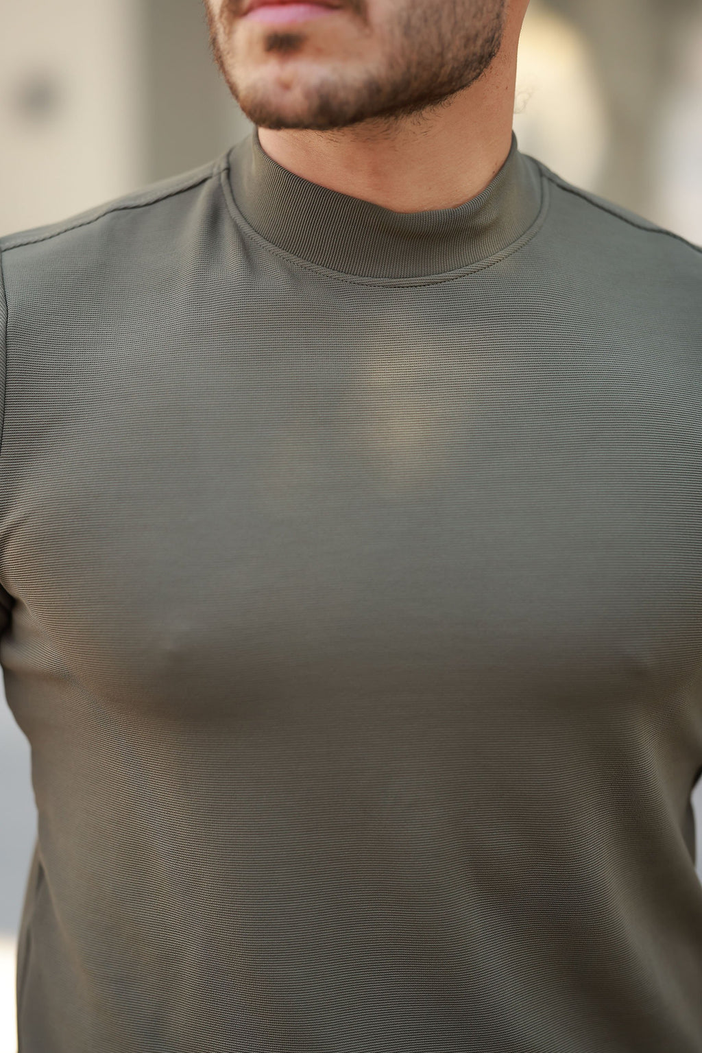 Erkek Yarım Balıkçı Yaka Kısa Kollu T-shirt (166707)