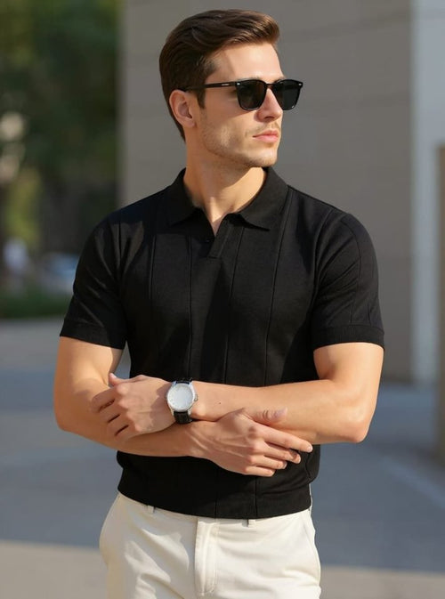 Erkek Kısa Kollu Polo Yakalı Triko Tshirt (164367)