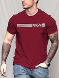 Erkek Kısa Kollu Nasa Baskı Basic Erkek T-shirt (111697)